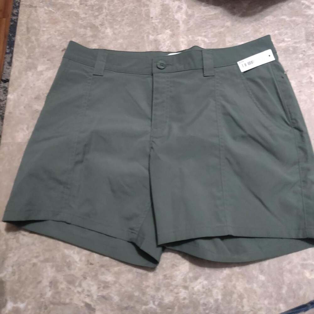 Amazon Essentials Women's Green Shorts